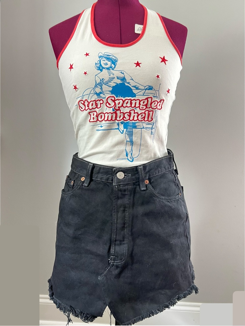 Target Star Spangled Bombshell Halter Neck Top, Sz S - Picture 2 of 5